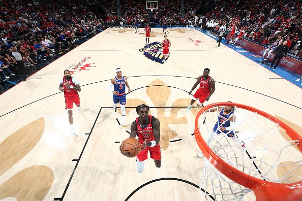 NEW ORLEANS, LA - OCTOBER 28: Kira Lewis Jr. #13 of the New Orleans Pelicans drives to the basket during the game against the New York Knicks on October 28, 2023 at the Smoothie King Center in New Orleans, Louisiana. NOTE TO USER: User expressly acknowledges and agrees that, by downloading and or using this Photograph, user is consenting to the terms and conditions of the Getty Images License Agreement. Mandatory Copyright Notice: Copyright 2023 NBAE (Photo by Layne Murdoch Jr./NBAE via Getty Images)