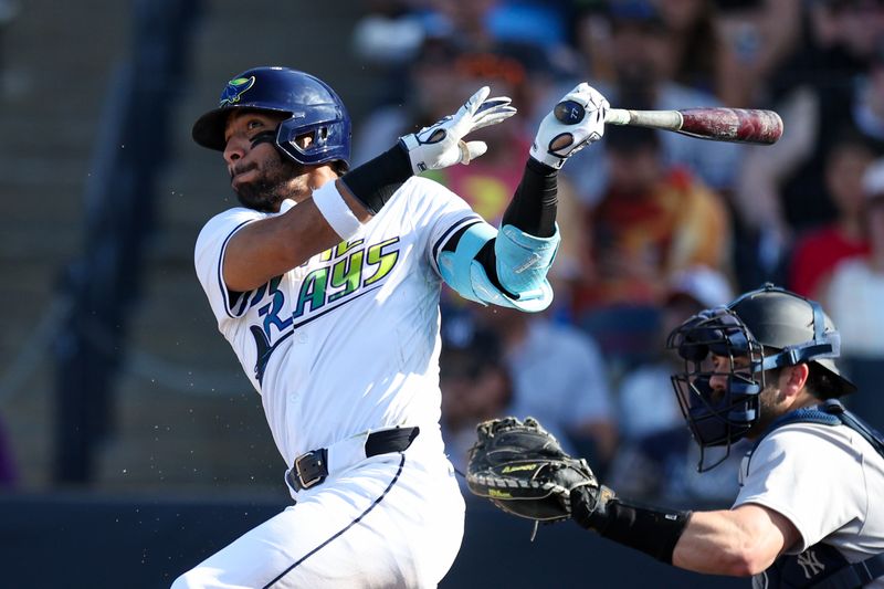 Apr 19, 2025; Tampa, Florida, USA;  at George M. Steinbrenner Field. Mandatory Credit: Nathan Ray Seebeck-Imagn Images