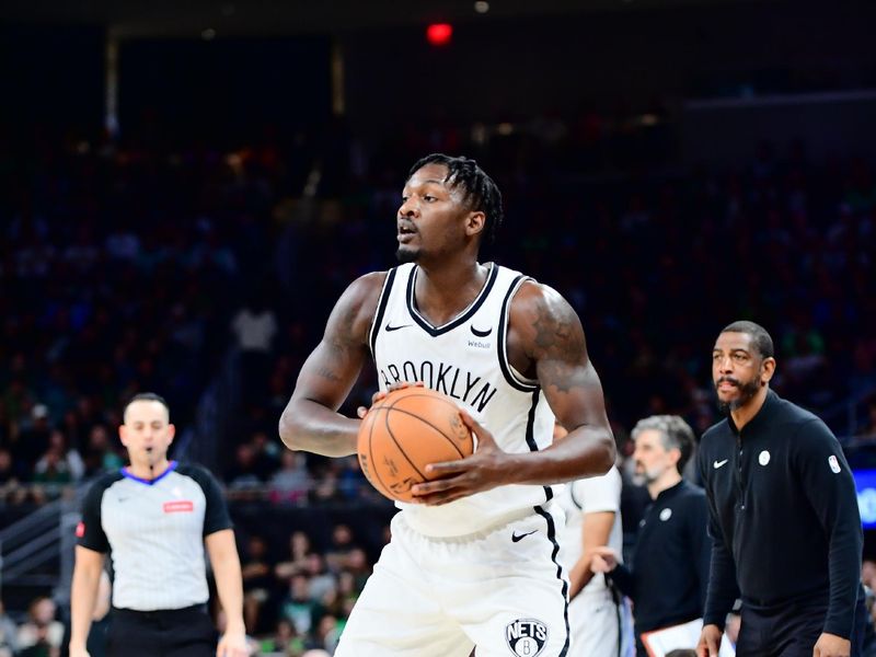 AUSTIN, TX - MARCH 17: Dorian Finney-Smith #28 of the Brooklyn Nets looks to pass the ball during the game against the San Antonio Spurs on March 17, 2024 at the Moody Center in Austin, Texas. NOTE TO USER: User expressly acknowledges and agrees that, by downloading and or using this photograph, user is consenting to the terms and conditions of the Getty Images License Agreement. Mandatory Copyright Notice: Copyright 2024 NBAE (Photos by Michael Gonzales/NBAE via Getty Images)