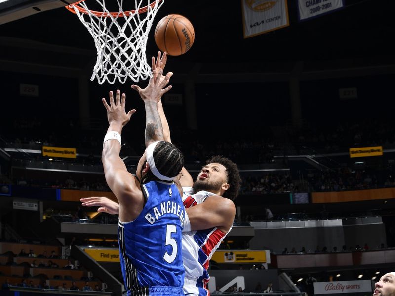 ORLANDO, FL - MARCH 3: Cade Cunningham #2 of the Detroit Pistons shoots the ball during the game against the Orlando Magic on March 3, 2024 at the Kia Center in Orlando, Florida. NOTE TO USER: User expressly acknowledges and agrees that, by downloading and or using this photograph, User is consenting to the terms and conditions of the Getty Images License Agreement. Mandatory Copyright Notice: Copyright 2024 NBAE (Photo by Fernando Medina/NBAE via Getty Images)