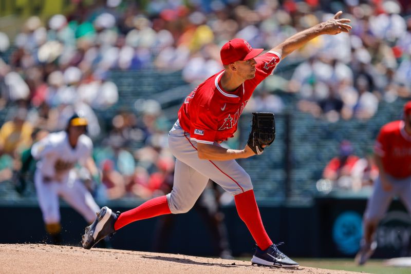 May 22, 2025; West Sacramento, California, USA; Los Angeles Angels starting pitcher Tyler Anderson (31) throws a pitch during the first inning against the Athletics at Sutter Health Park. Mandatory Credit: Sergio Estrada-Imagn Images