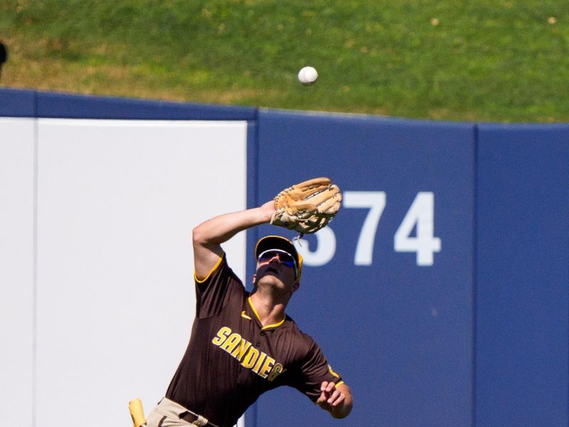 Mar 1, 2024; Phoenix, Arizona, USA; during a spring training game between the San Diego Padres and Milwaukee Brewers at American Family Fields of Phoenix. Mandatory Credit: Allan Henry-USA TODAY Sports