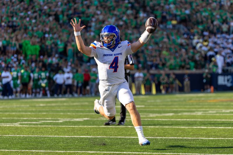 Boise State Broncos Stumble Against Notre Dame Fighting Irish with Four Interceptions