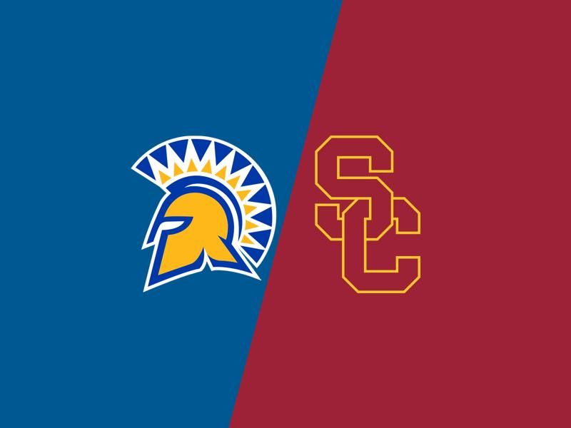 Clash at Los Angeles Memorial Coliseum: San Jose State Spartans vs USC Trojans in College Footba...