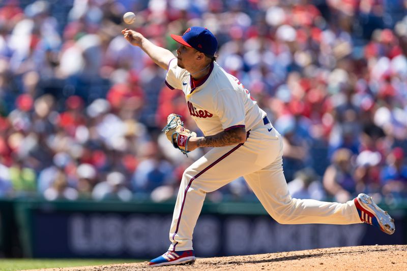 Jun 19, 2024; Philadelphia, Pennsylvania, USA; Philadelphia Phillies pitcher Orion Kerkering (50) throws a pitch against the San Diego Padres at Citizens Bank Park. Mandatory Credit: Bill Streicher-USA TODAY Sports