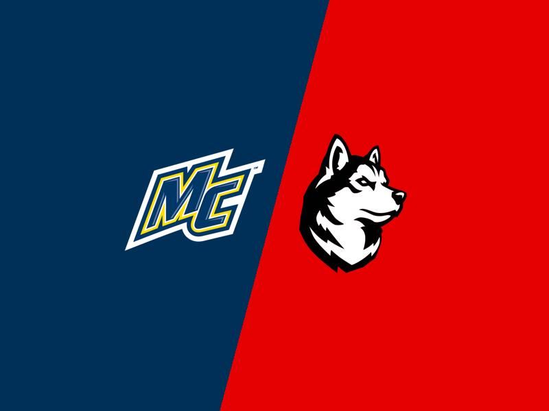 Merrimack Warriors and Northeastern Huskies Engage in a Double Overtime Duel at J. Thom Lawler R...