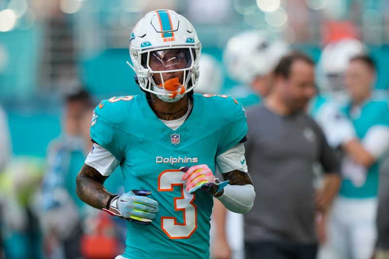 Miami Dolphins wide receiver Robbie Chosen warms up before the start of a preseason NFL football game against the Atlanta Falcons, Friday, Aug. 11, 2023, in Miami Gardens, Fla. (AP Photo/Wilfredo Lee)