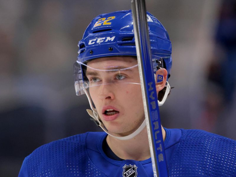 Dec 30, 2023; Buffalo, New York, USA;  Buffalo Sabres right wing Jack Quinn (22) during a stoppage in play against the Columbus Blue Jackets at KeyBank Center. Mandatory Credit: Timothy T. Ludwig-USA TODAY Sports