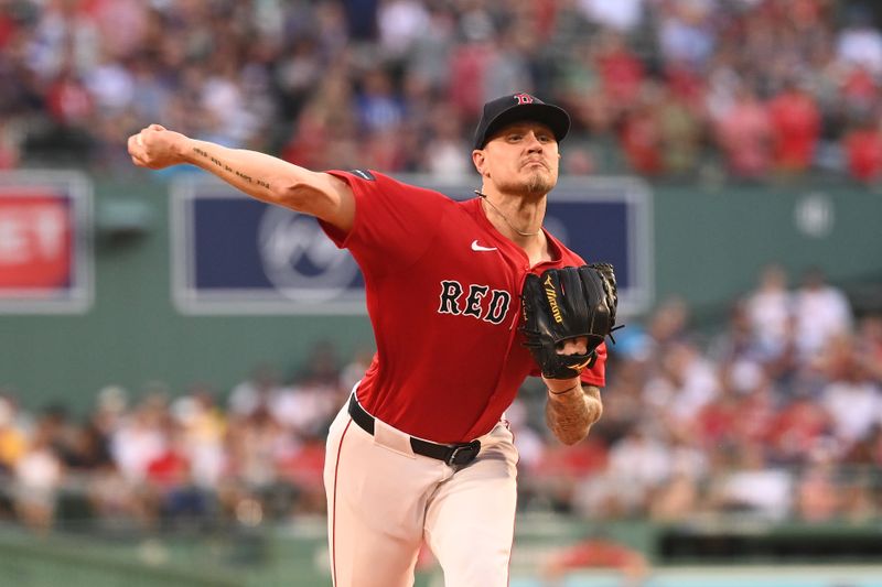 Aug 9, 2024; Boston, Massachusetts, USA; Boston Red Sox starting pitcher Tanner Houck (89) pitches against the Houston Astros during the first inning at Fenway Park. Mandatory Credit: Eric Canha-USA TODAY Sports