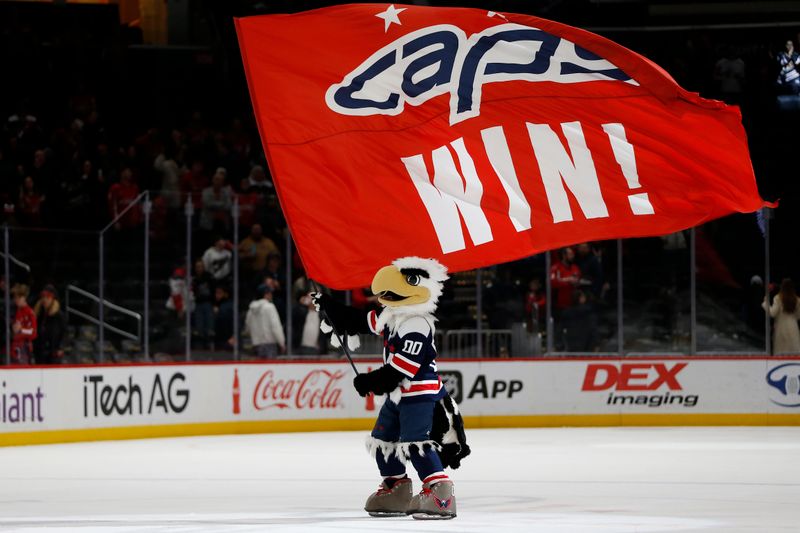 Jan 7, 2024; Washington, District of Columbia, USA; Washington Capitals mascot \