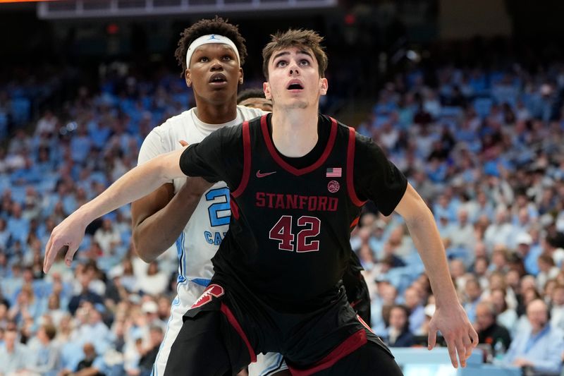 Jan 18, 2025; Chapel Hill, North Carolina, USA; xxx in the second half at Dean E. Smith Center. Mandatory Credit: Bob Donnan-Imagn Images