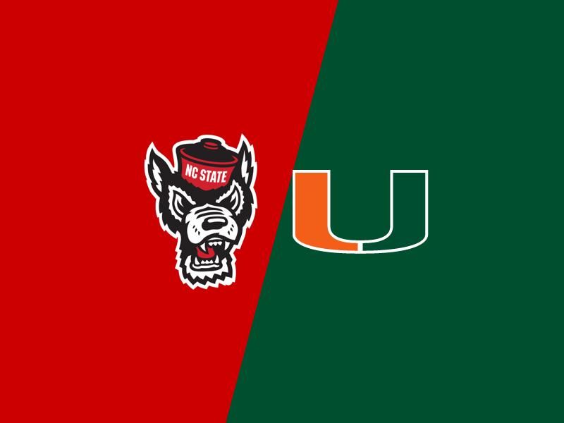 Clash at PNC Arena: North Carolina State Wolfpack to Battle Miami Hurricanes