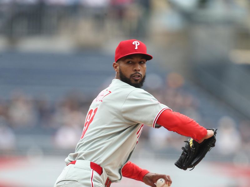 Jun 8, 2025; Pittsburgh, Pennsylvania, USA; Philadelphia Phillies starting pitcher Cristopher Sanchez (61) delivers a pitch against the Pittsburgh Pirates during the first inning at PNC Park. Mandatory Credit: Charles LeClaire-Imagn Images
