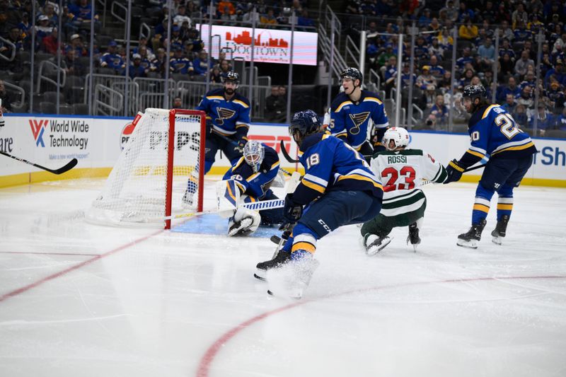 2Oct 15, 2024; St. Louis, Missouri, USA; during the third period at Enterprise Center. Mandatory Credit: Jeff Le-Imagn Images