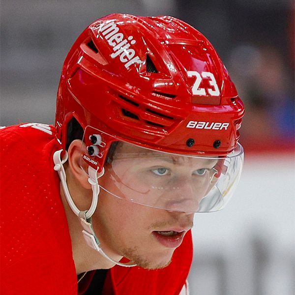 NHL Detroit Red Wings left wing Lucas Raymond