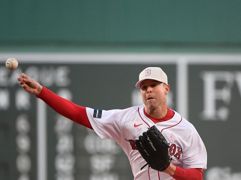 May 14, 2023; Boston, Massachusetts, USA; Boston Red Sox starting pitcher Corey Kluber (28) pitches against the St. Louis Cardinals during the first inning at Fenway Park. Mandatory Credit: Eric Canha-USA TODAY Sports