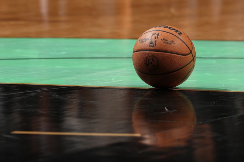 CHARLOTTE, NC - MARCH 9: A generic basketball photo of the Official Wilson basketball on March 9, 2024 at Spectrum Center in Charlotte, North Carolina. NOTE TO USER: User expressly acknowledges and agrees that, by downloading and or using this photograph, User is consenting to the terms and conditions of the Getty Images License Agreement. Mandatory Copyright Notice: Copyright 2024 NBAE (Photo by Kent Smith/NBAE via Getty Images)