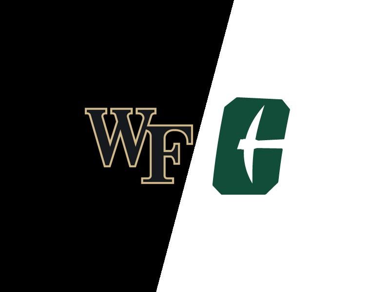 Wake Forest Demon Deacons VS Charlotte 49ers