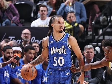 SALT LAKE CITY, UT - NOVEMBER 2: Cole Anthony #50 of the Orlando Magic dribbles the ball during the game against the Utah Jazz on November 2, 2023 at Delta Center in Salt Lake City, Utah. NOTE TO USER: User expressly acknowledges and agrees that, by downloading and or using this Photograph, User is consenting to the terms and conditions of the Getty Images License Agreement. Mandatory Copyright Notice: Copyright 2023 NBAE (Photo by Melissa Majchrzak/NBAE via Getty Images)