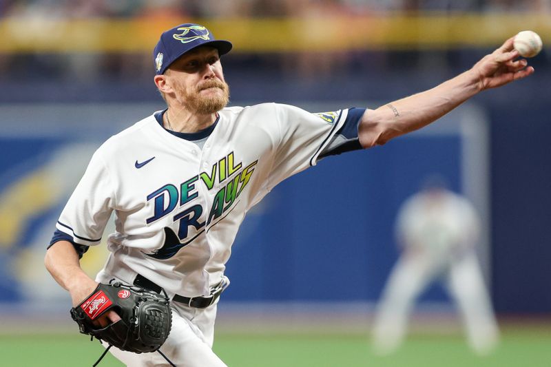 May 26, 2023; St. Petersburg, Florida, USA;  Tampa Bay Rays relief pitcher Jake Diekman (30) throws a pitch against the Los Angeles Dodgers in the sixth inning at Tropicana Field. Mandatory Credit: Nathan Ray Seebeck-USA TODAY Sports