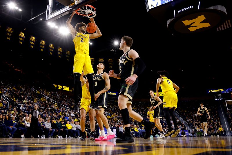 Boilermakers Outpace Wolverines at Crisler Center in Conference Clash
