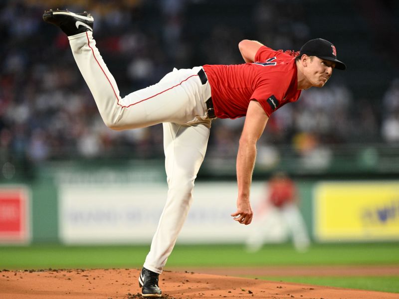 Sep 6, 2024; Boston, Massachusetts, USA; Boston Red Sox starting pitcher Nick Pivetta (37) pitches against the Chicago White Sox during the first inning at Fenway Park. Mandatory Credit: Brian Fluharty-Imagn Images