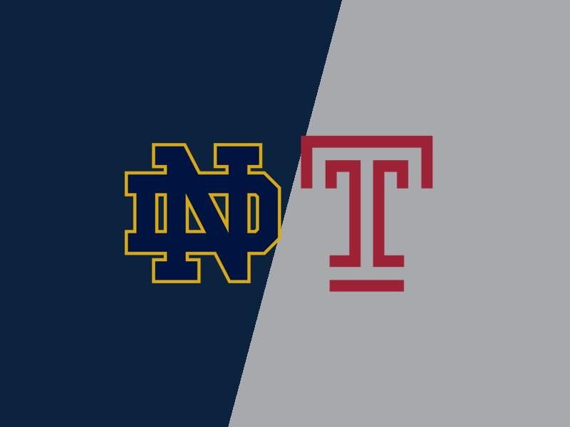 Clash at Notre Dame Stadium: Temple Owls Face Notre Dame Fighting Irish in Football Showdown