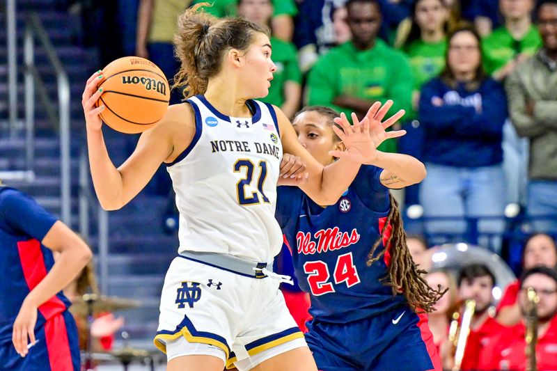 Ole Miss Rebels Set to Face Notre Dame Fighting Irish: Debreasha Powe Leads the Charge