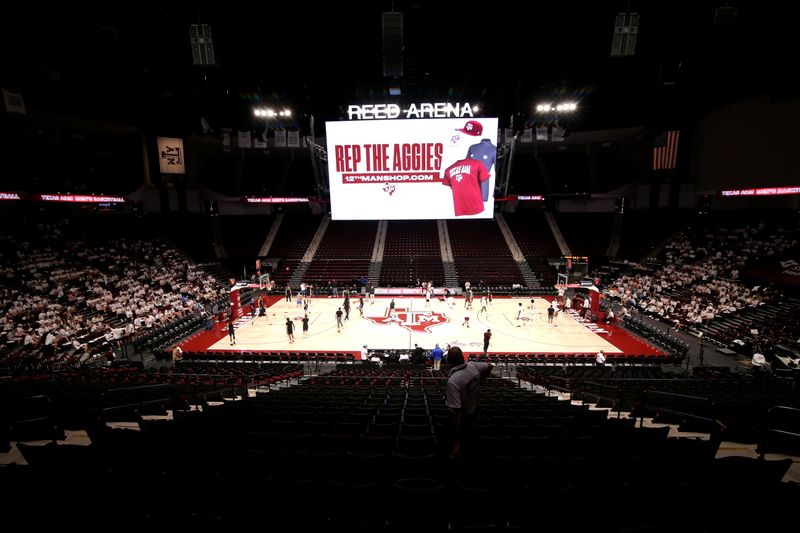 Jan 18, 2023; College Station, Texas, USA; A general view of Reed Arena prior to a game between the Texas A&M Aggies and the Florida Gators. Mandatory Credit: Erik Williams-USA TODAY Sports
