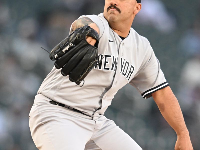 Apr 25, 2023; Minneapolis, Minnesota, USA; New York Yankees starting pitcher Nestor Cortes (65) throws a pitch against the Minnesota Twins during the first inning at Target Field. Mandatory Credit: Jeffrey Becker-USA TODAY Sports