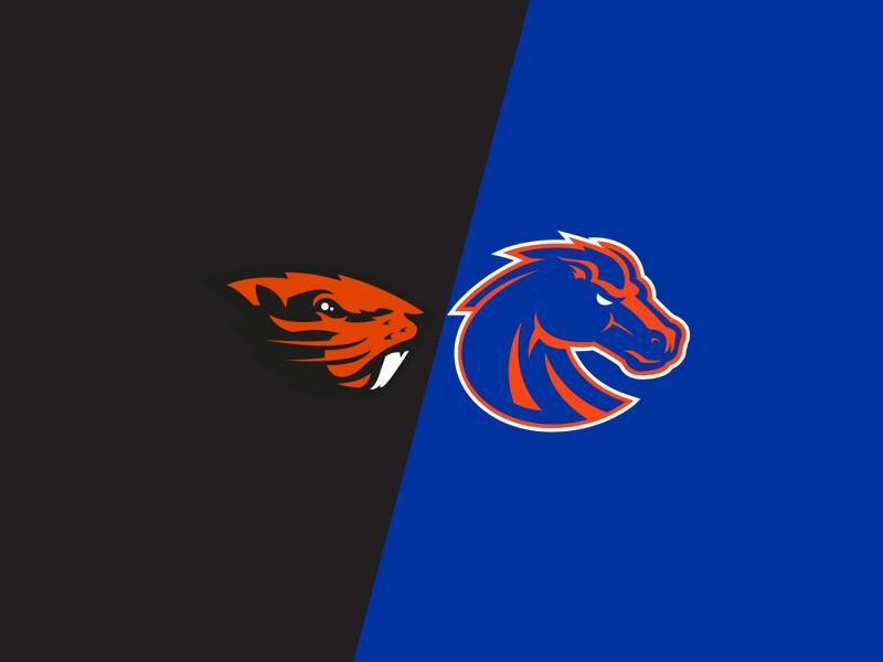 Clash at Reser Stadium: Boise State Broncos Take on Oregon State Beavers in College Football Sho...