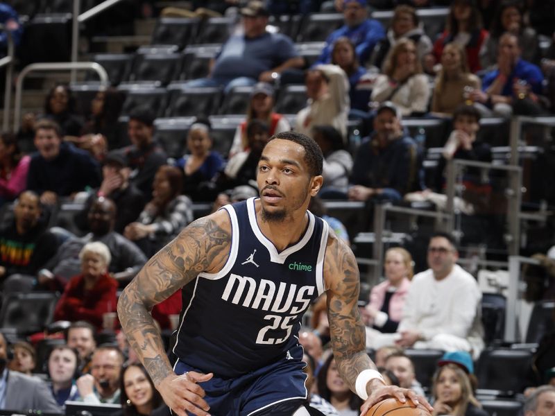 DETROIT, MI - JANUARY 31:  P.J Washington #25 of the Dallas Mavericks dribbles the ball during the game against the Detroit Pistons on January 31, 2025 at Little Caesars Arena in Detroit, Michigan. NOTE TO USER: User expressly acknowledges and agrees that, by downloading and/or using this photograph, User is consenting to the terms and conditions of the Getty Images License Agreement. Mandatory Copyright Notice: Copyright 2025 NBAE (Photo by Brian Sevald/NBAE via Getty Images)