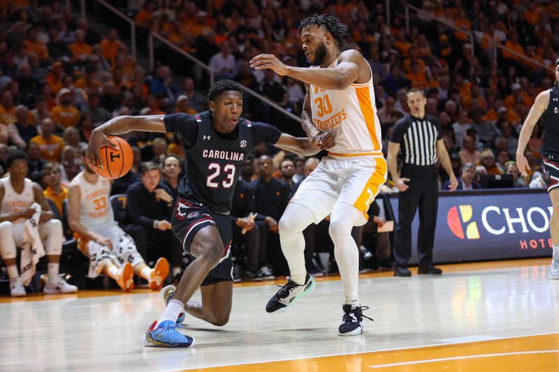 Clash at Thompson-Boling Arena: South Carolina Gamecocks Take on Tennessee Volunteers