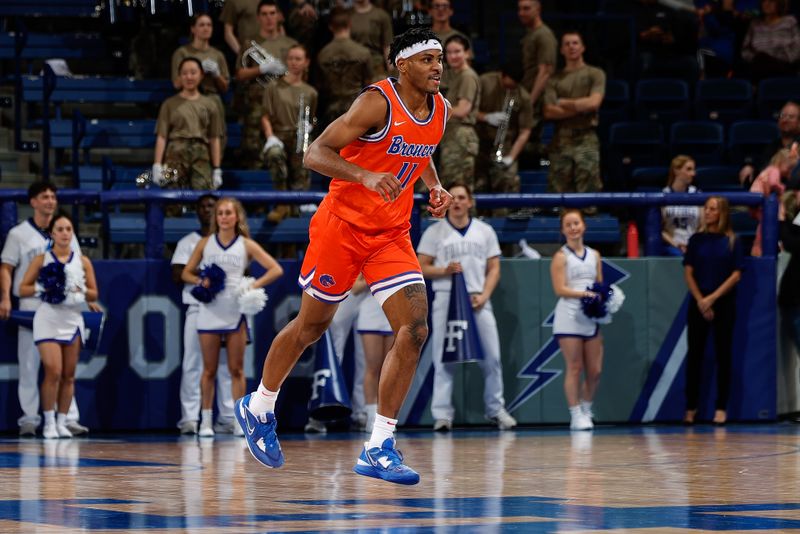 Jan 31, 2023; Colorado Springs, Colorado, USA; Boise State Broncos guard Chibuzo Agbo (11) in the second half against the Air Force Falcons at Clune Arena. Mandatory Credit: Isaiah J. Downing-USA TODAY Sports