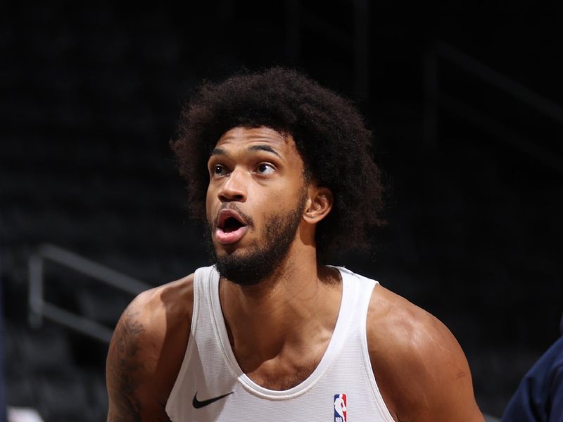 WASHINGTON, DC -? JANUARY 25: Marvin Bagley III #35 of the Washington Wizards warms up before the game against the Utah Jazz on January 25, 2024 at Capital One Arena in Washington, DC. NOTE TO USER: User expressly acknowledges and agrees that, by downloading and or using this Photograph, user is consenting to the terms and conditions of the Getty Images License Agreement. Mandatory Copyright Notice: Copyright 2024 NBAE (Photo by Stephen Gosling/NBAE via Getty Images)