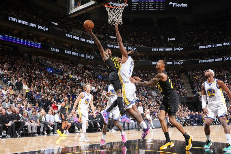 SALT LAKE CITY, UT - OCTOBER 25: Jordan Clarkson #00 of the Utah Jazz shoots the ball during the game on October 25, 2024 at Delta Center in Salt Lake City, Utah. NOTE TO USER: User expressly acknowledges and agrees that, by downloading and or using this Photograph, User is consenting to the terms and conditions of the Getty Images License Agreement. Mandatory Copyright Notice: Copyright 2024 NBAE (Photo by Melissa Majchrzak/NBAE via Getty Images)