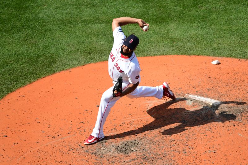 Jul 14, 2024; Boston, Massachusetts, USA;  Boston Red Sox relief pitcher Kenley Jansen (74) pitches during the ninth inning against the Kansas City Royals at Fenway Park. Mandatory Credit: Bob DeChiara-USA TODAY Sports