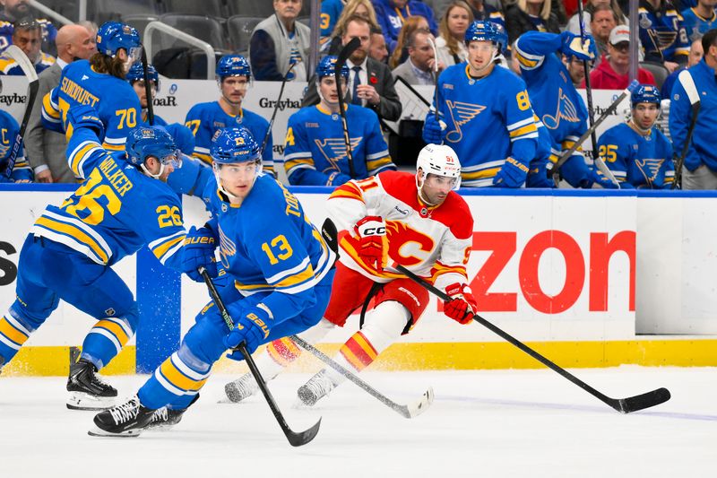 Can the Calgary Flames Ignite Against the St. Louis Blues at Enterprise Center?