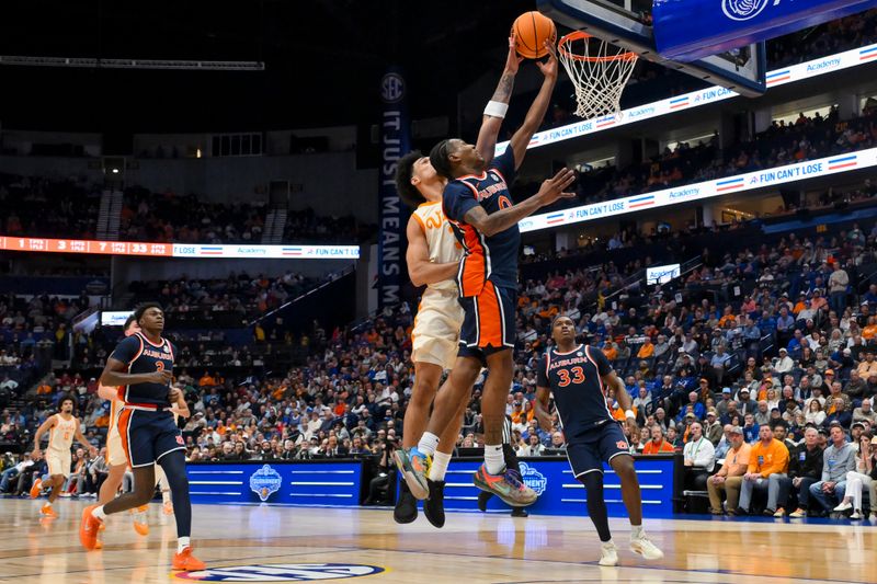 Tennessee Volunteers bring a 47-point second half wave against Auburn University at Bridgestone...