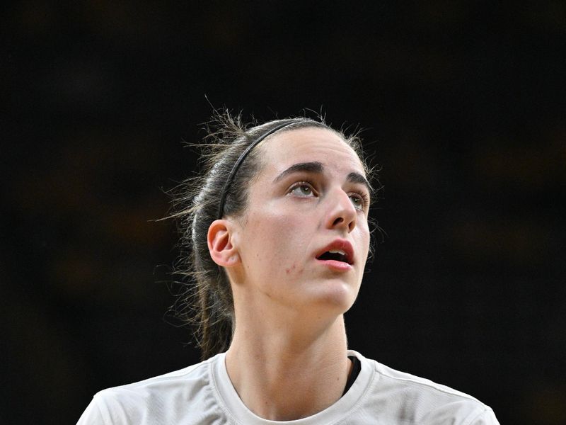 Mar 25, 2024; Iowa City, IA, USA; Iowa Hawkeyes guard Caitlin Clark (22) warms up before the game against the West Virginia Mountaineers during the NCAA second round game at Carver-Hawkeye Arena. Mandatory Credit: Jeffrey Becker-USA TODAY Sports