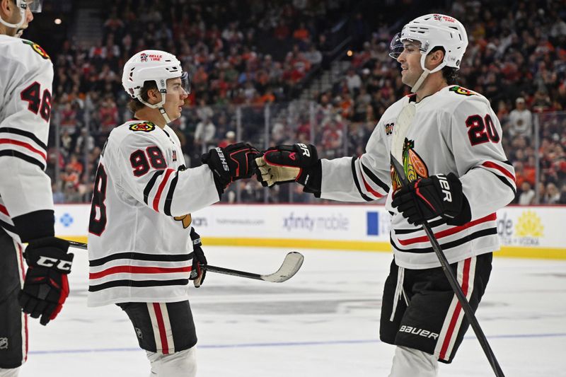 Philadelphia Flyers flood the second period as Chicago Blackhawks chase at Xfinity Mobile Arena