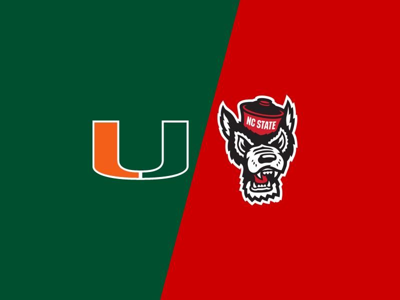 Miami (FL) Hurricanes Set to Challenge North Carolina State Wolfpack at Reynolds Coliseum