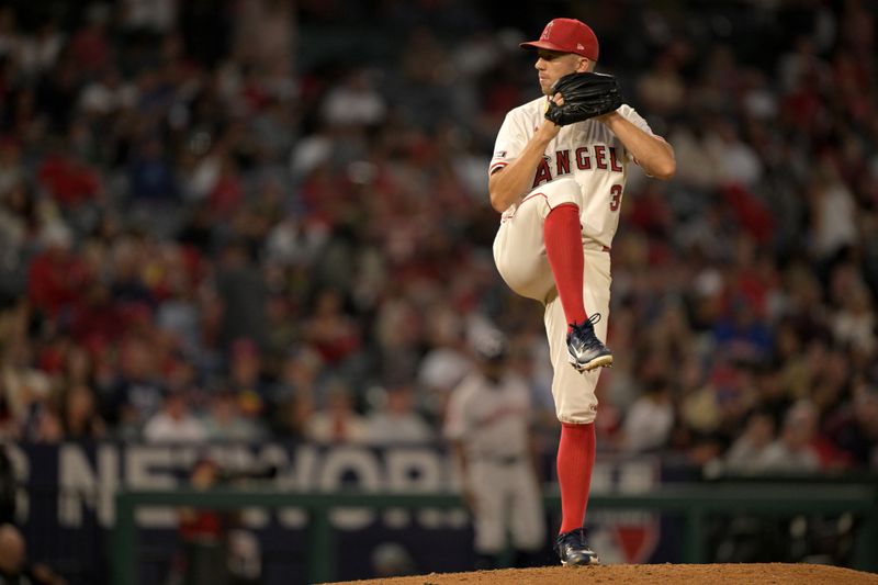 Jun 8, 2024; Anaheim, California, USA;  Los Angeles Angels starting pitcher Tyler Anderson (31) delivers to the plate in the fourth inning against the Los Angeles Angels at Angel Stadium. Mandatory Credit: Jayne Kamin-Oncea-USA TODAY Sports