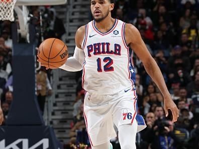 NEW ORLEANS, LA - NOVEMBER 29: Tobias Harris #12 of the Philadelphia 76ers dribbles the ball during the game against the New Orleans Pelicans on November 29, 2023 at the Smoothie King Center in New Orleans, Louisiana. NOTE TO USER: User expressly acknowledges and agrees that, by downloading and or using this Photograph, user is consenting to the terms and conditions of the Getty Images License Agreement. Mandatory Copyright Notice: Copyright 2023 NBAE (Photo by Layne Murdoch Jr./NBAE via Getty Images)