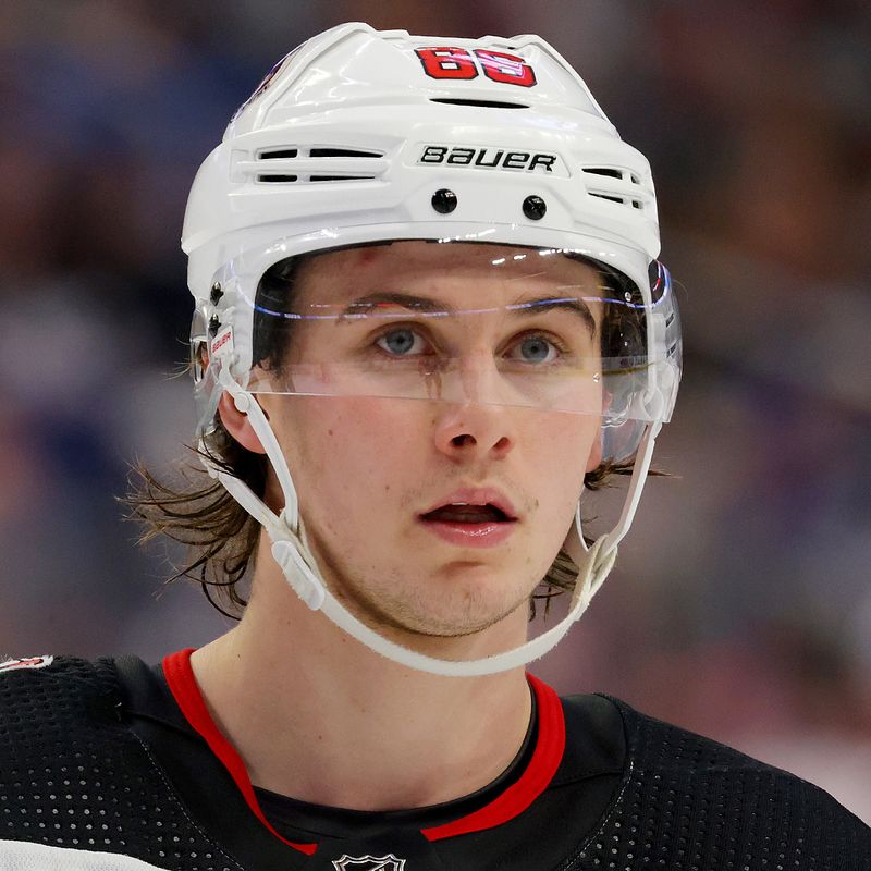 NHL New Jersey Devils center Jack Hughes