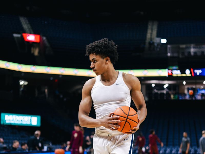 Mar 4, 2025; Charlottesville, Virginia, USA; Virginia Cavaliers forward Anthony Robinson (21) pregame at John Paul Jones Arena. Mandatory Credit: Emily Faith Morgan-Imagn Images