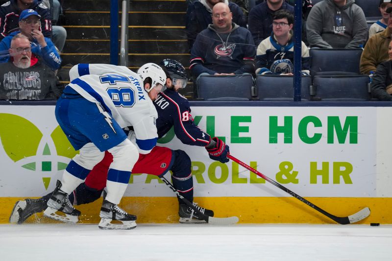 Ice Rivals Clash: Lightning Strikes Nationwide Arena in Duel with Blue Jackets