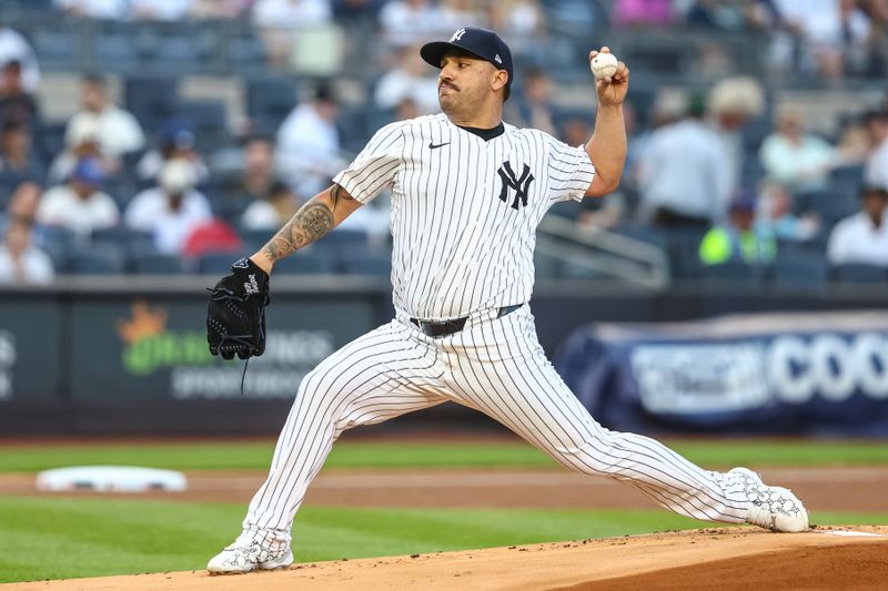 May 22, 2024; Bronx, New York, USA;  New York Yankees starting pitcher Nestor Cortes (65) pitches in the first inning against the Seattle Mariners at Yankee Stadium. Mandatory Credit: Wendell Cruz-USA TODAY Sports