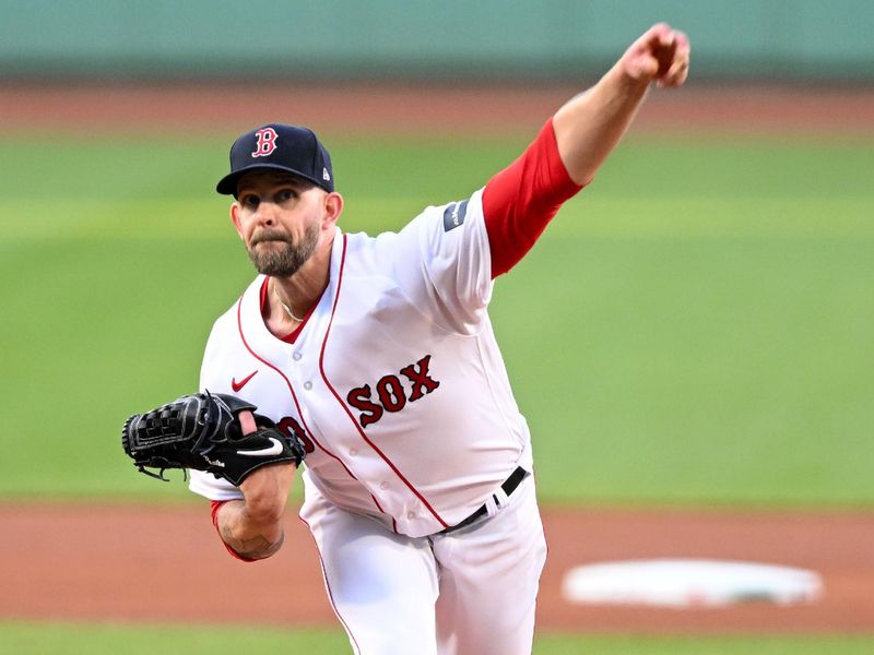 May 31, 2023; Boston, Massachusetts, USA; Boston Red Sox starting pitcher James Paxton (65) pitches against the Cincinnati Reds during the first inning at Fenway Park. Mandatory Credit: Brian Fluharty-USA TODAY Sports