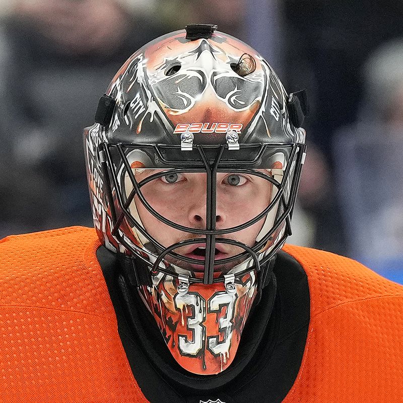 NHL Philadelphia Flyers goaltender Samuel Ersson